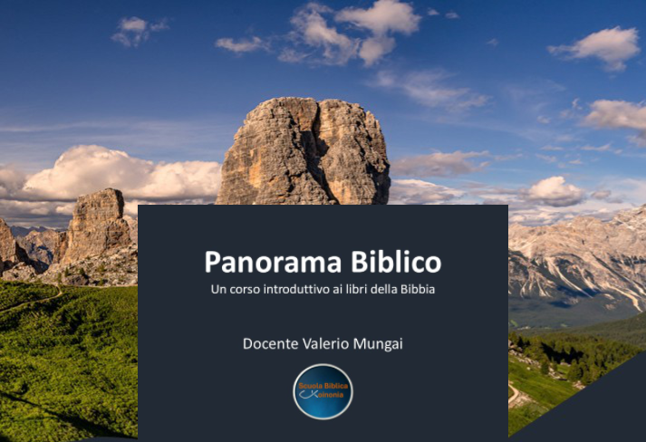 CORSO PANORAMA BIBLICO - ACCESSO AI MODULI